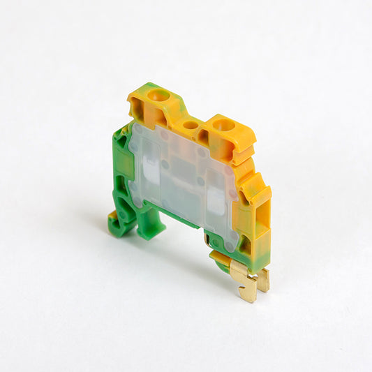 ONKA 2.5mm2 PE Screw rail connector terminal block DIN rail terminal, 2 wires, gray, 1010219