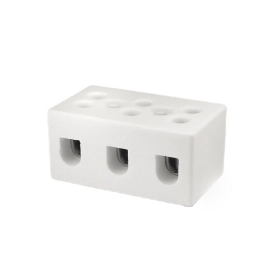 ONKA 2.5-4mm2 / 3 rails Steatit / ceramic / porcelain connector - PORCELAIN TERMINAL BLOCK, 1070003