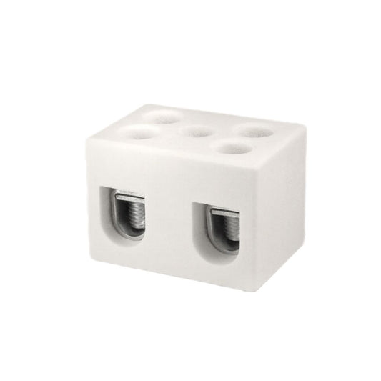 ONKA 6-10mm2 / 2 rails Steatit / ceramic / porcelain connector - PORCELAIN TERMINAL BLOCK, 1070006
