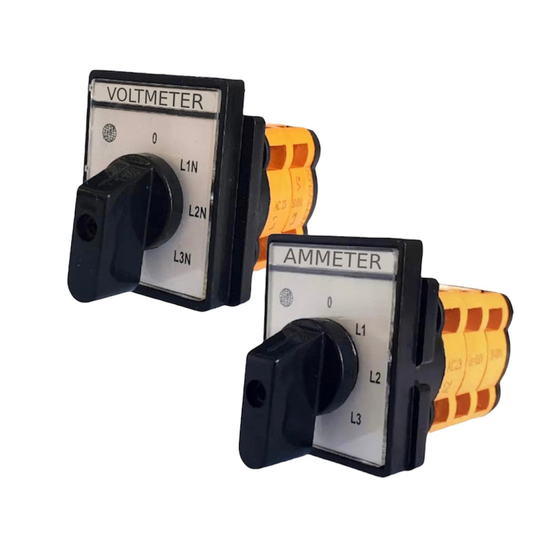 Bracket switches for ammeter and voltmeter
