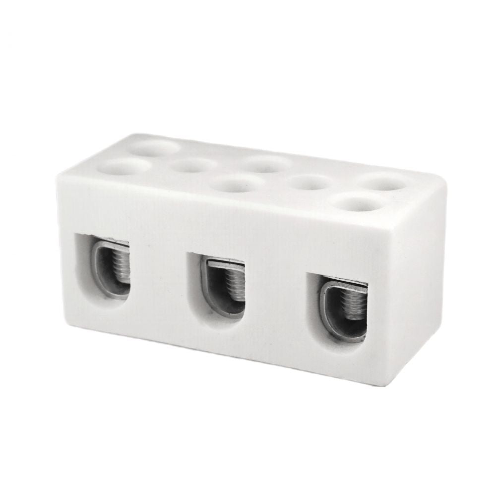 ONKA 25mm2 / 3-pole steatite / ceramic / porcelain connector - PORCELAIN TERMINAL BLOCK, 1070013