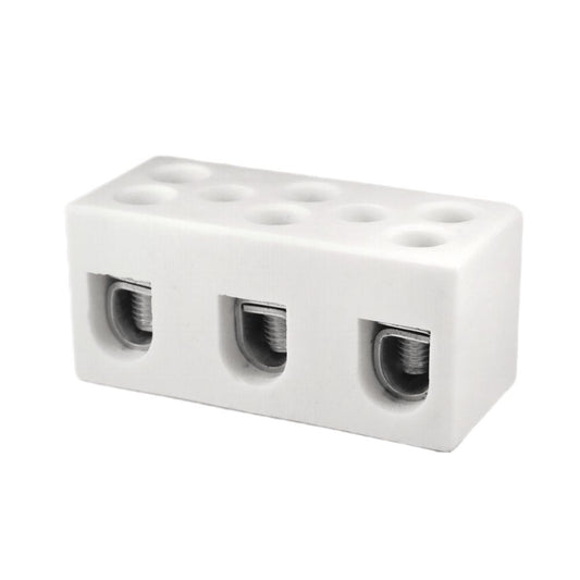 ONKA 25mm2 / 3-pole steatite / ceramic / porcelain connector - PORCELAIN TERMINAL BLOCK, 1070013