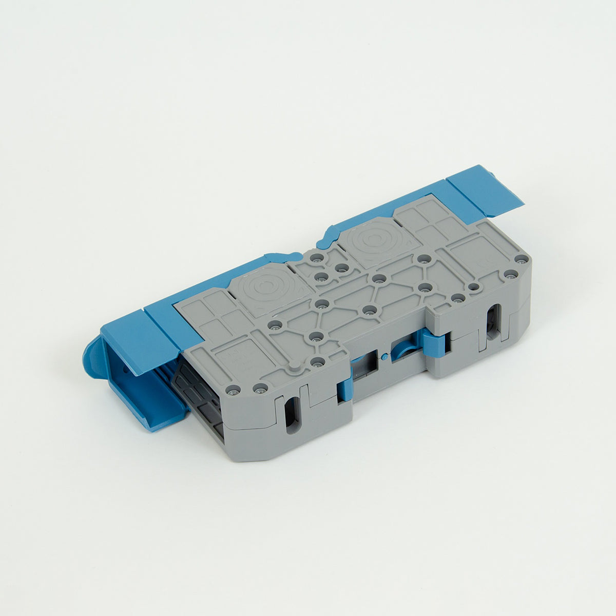 ONKA 70mm2 M8 Screw rail connector, DIN rail terminal with protective cap, blue, 1030048