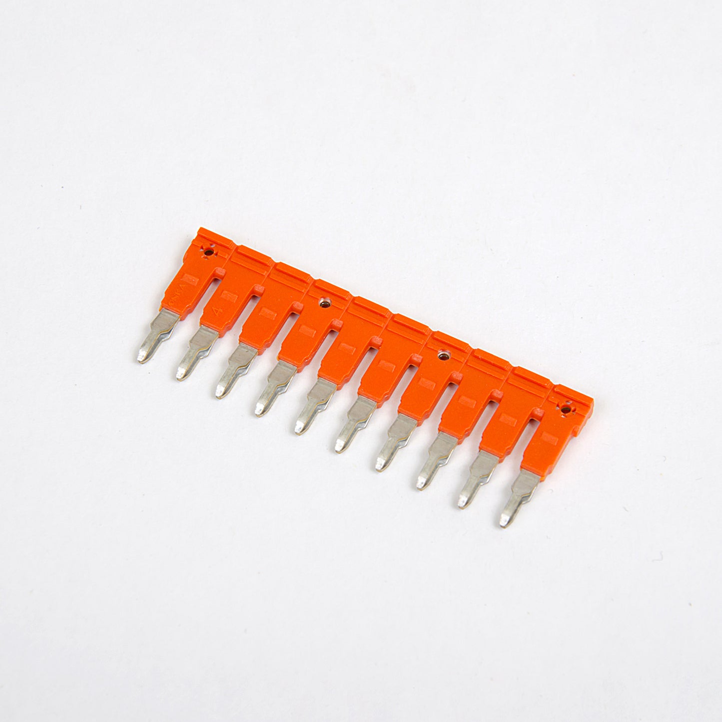 ONKA 4/10 Plug-in 10-way socket bridge, insulated, universal (for spring and screw terminal block 4 mm2), 1060114