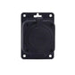 Socket, French E type, black "rubber", 250V, 16A, IP44, 2P+Z, 1KMP-E, Bylion