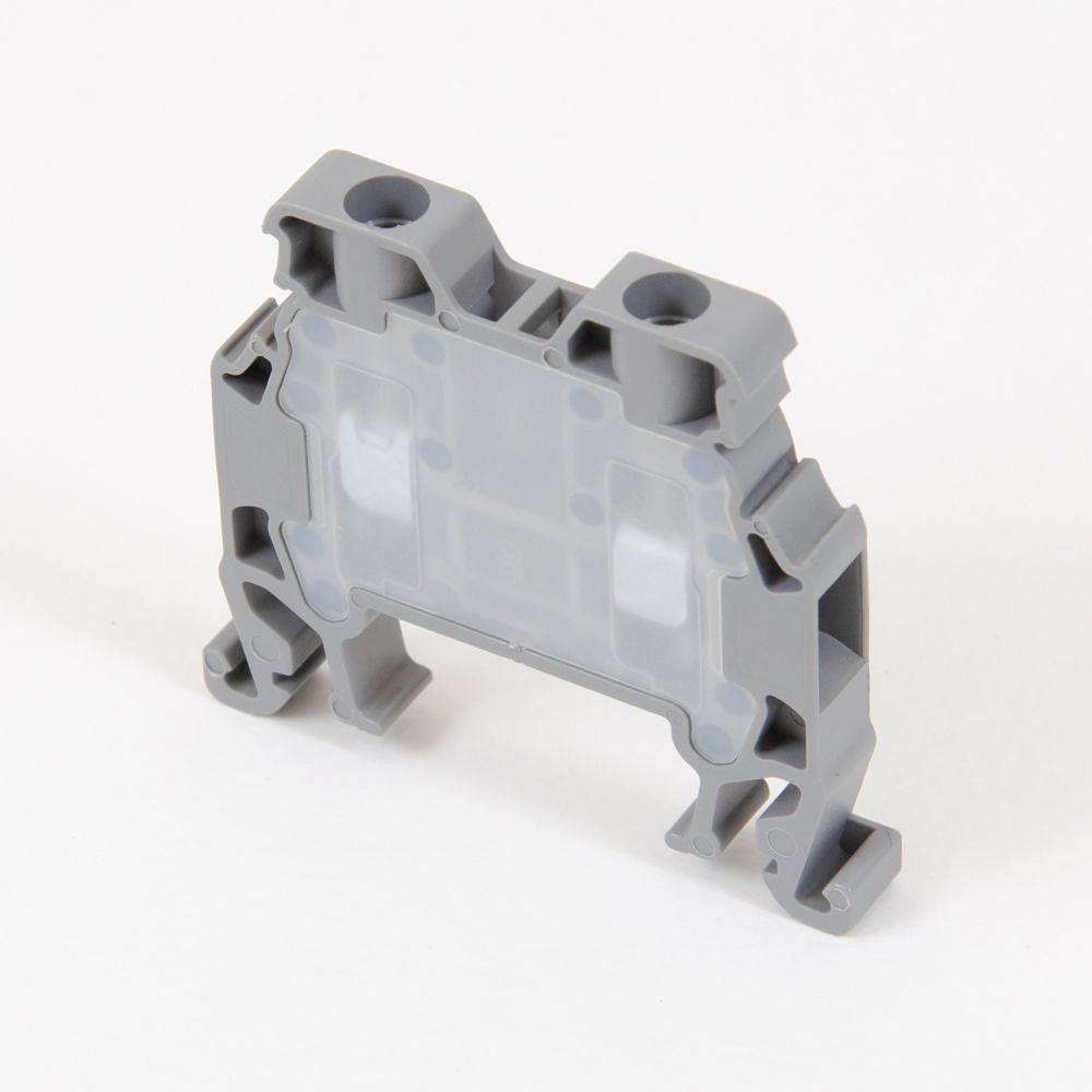 ONKA 1.5mm2 Screw rail connector terminal block DIN rail terminal, 2 wires, gray, 1010002