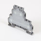 ONKA 4mm2, 2-level Screw rail connector terminal block DIN rail terminal 4-wire, gray, 1010368