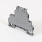 ONKA 4mm2, 2-level Screw rail connector terminal block DIN rail terminal 4-wire, gray, 1010368