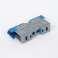 ONKA 50mm2 M8 Screw rail connector, DIN rail terminal with protective cap, blue, 1030034