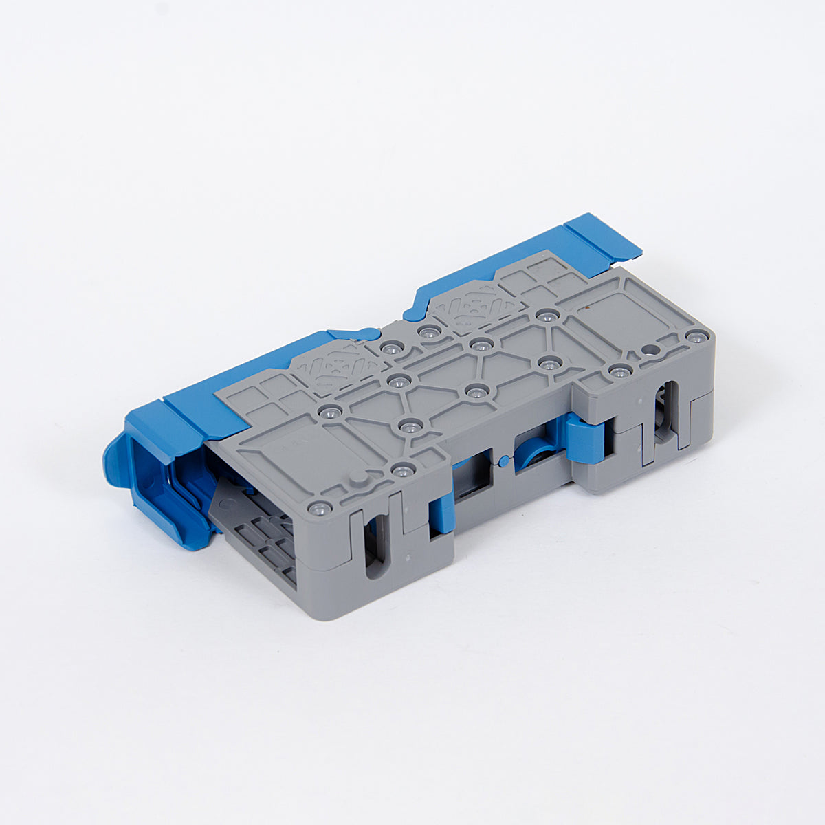 ONKA 50mm2 M8 Screw rail connector, DIN rail terminal with protective cap, blue, 1030034