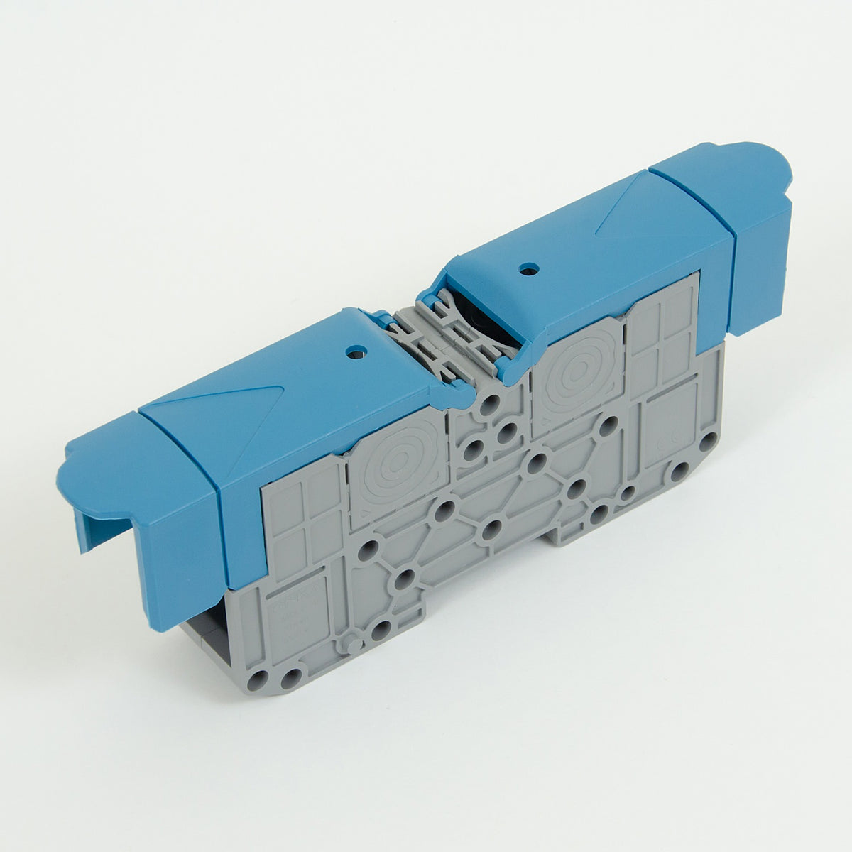 ONKA 70mm2 M8 Screw rail connector, DIN rail terminal with protective cap, blue, 1030048