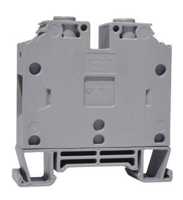 ONKA 35mm2 Screw rail connector terminal block DIN rail terminal 2-wire, gray, 1010082