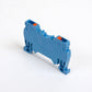 ONKA 1.5mm2 spring rail connector, DIN rail terminal, 2 wires, blue, 1020005