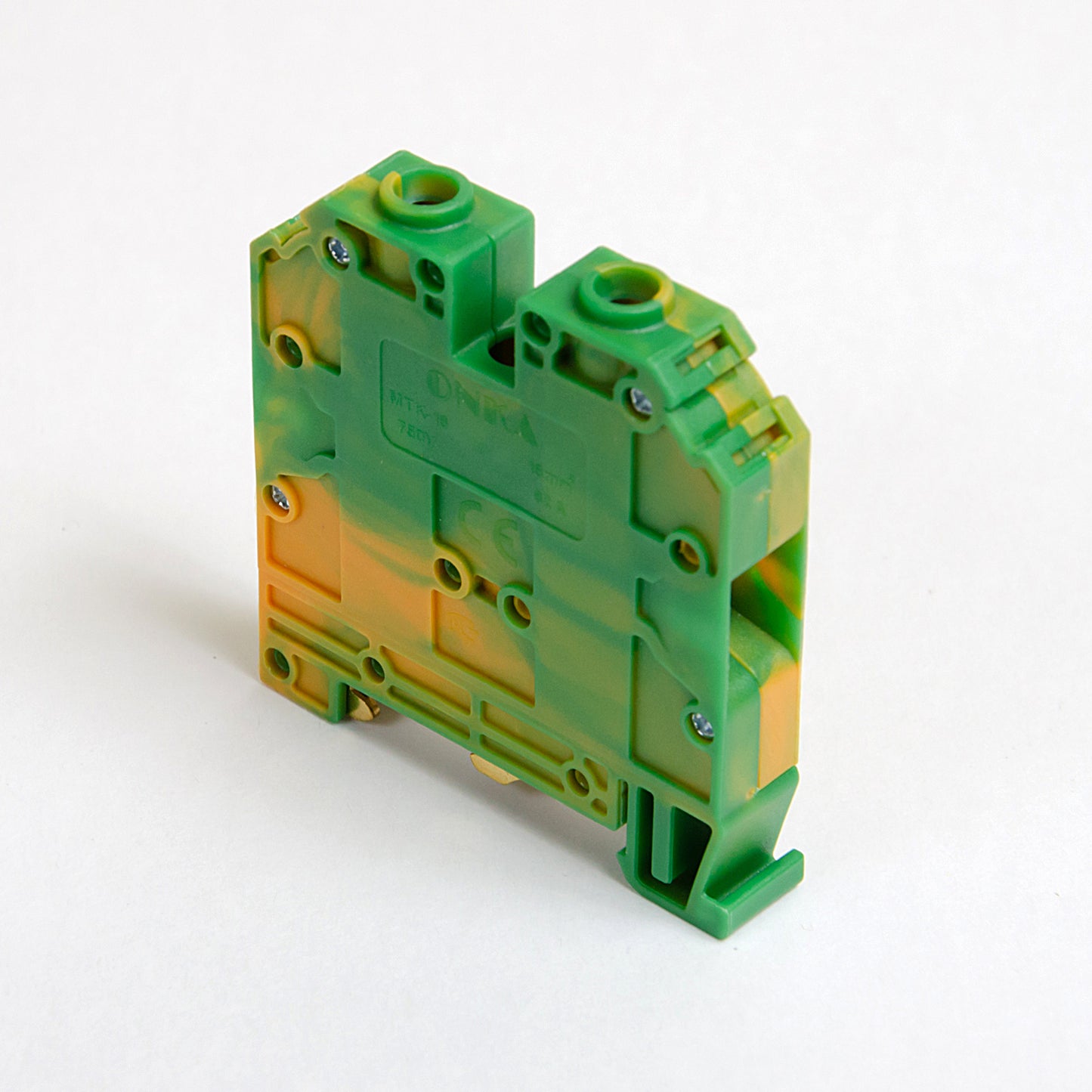 ONKA 35mm2 PE Screw rail connector terminal block DIN rail terminal 2-wire, gray, 1010225