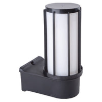 Dārza āra sienas lampa, E27, 25cm, melna plastmasa