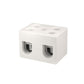 ONKA 25mm2 2-way Steatite / porcelain / ceramic connection, assembly 2-way white
