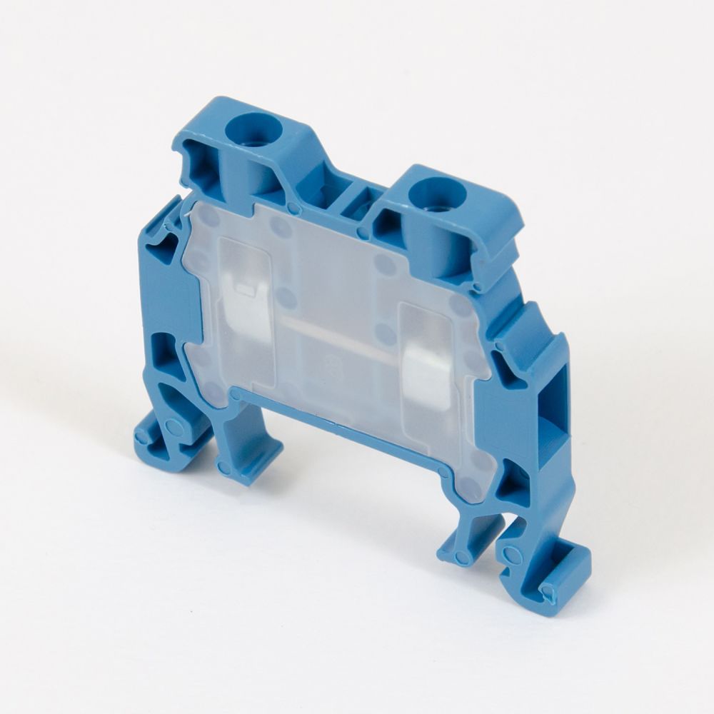ONKA 2.5mm2 Skrūvju sliedes savienotāju termināļu bloks DIN sliedes terminālis, 2 vadi, zils, 1010015