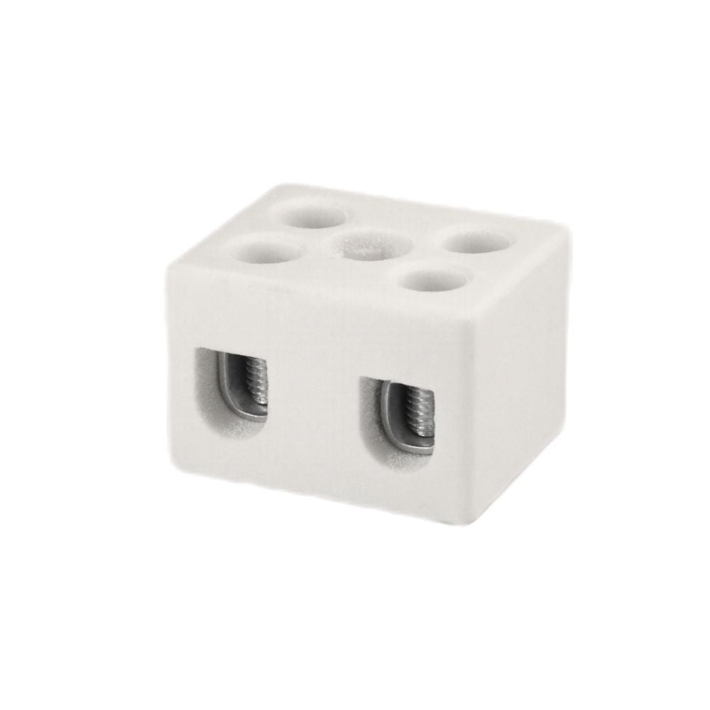 ONKA 4-6mm2 / 2 rails Steatit / ceramic / porcelain connector - PORCELAIN TERMINAL BLOCK, 1070004