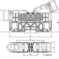 MRK 25 mm² spaiļu bloks montāžai uz sliedes (ar vāku)