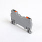 ONKA 1.5mm2 spring rail connector, DIN rail terminal, 2-wire, gray, 1020002