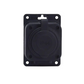 Melna "gumijas" kontaktligzda 250V, 16A, IP44, SCHUKO 2P+Z, 1KMP-F, Bylion
