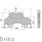 ONKA 2.5 mm2, 2-level spring rail connector terminal block, DIN rail terminal block, 4 wires, gray, 1020379