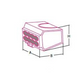 Transparent wire connector Push-in 2.5 mm², 8 contacts