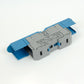 ONKA 150mm2 M12 Screw rail connector, DIN rail terminal with protective cap, blue, 1030091