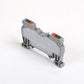 ONKA 1.5mm2 spring rail connector, DIN rail terminal, 2-wire, gray, 1020002