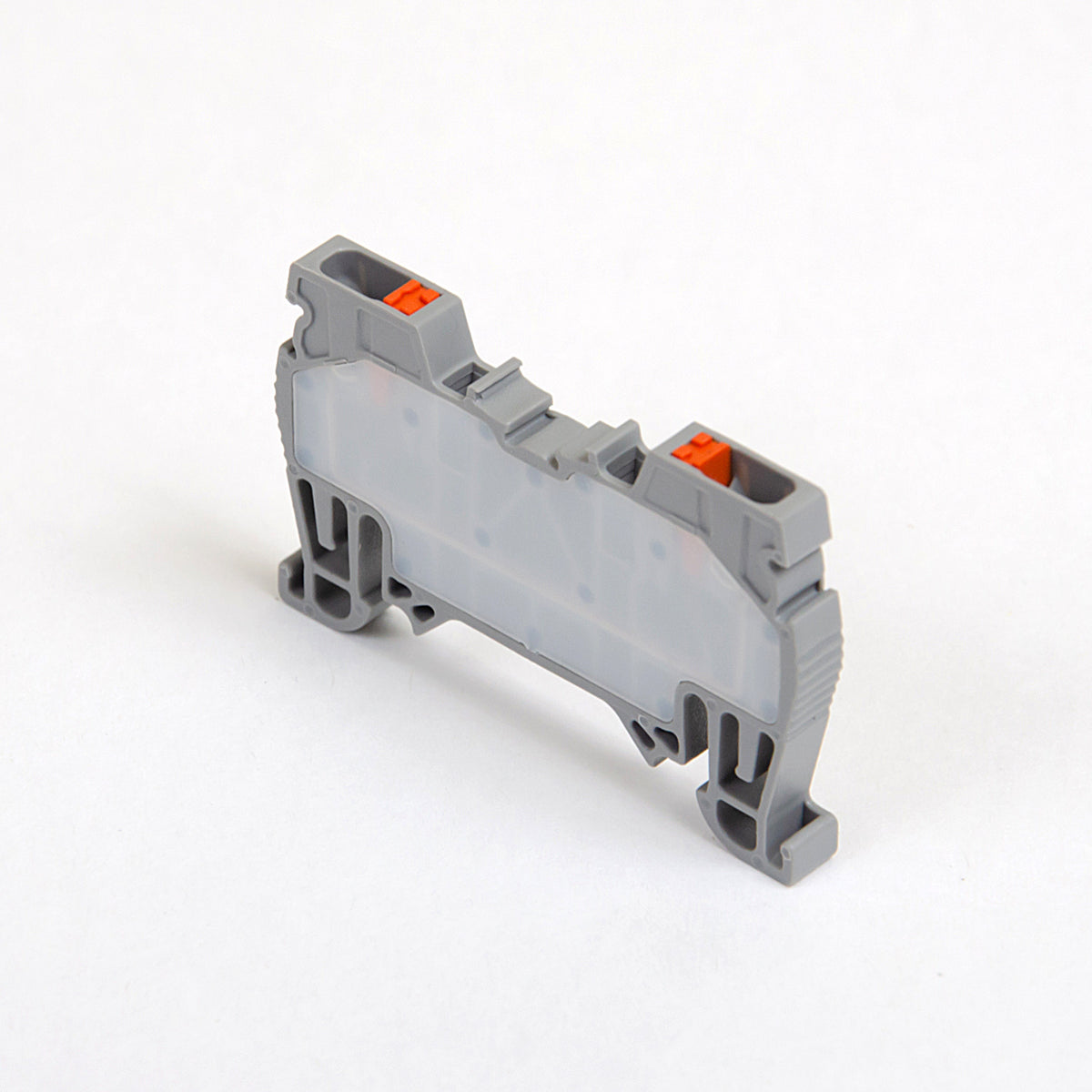 ONKA 1.5mm2 spring rail connector, DIN rail terminal, 2-wire, gray, 1020002