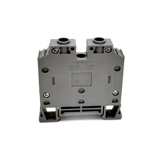 ONKA 25mm2 Screw rail connector terminal block DIN rail terminal 2-wire, gray, 1010062