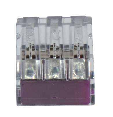 TRANSPARENT 3-pole connector 2.5 mm²