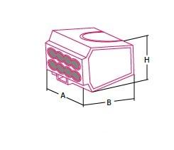 TRANSPARENT 3-pole connector 2.5 mm²